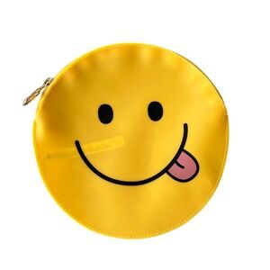 Old Navy Smiley Face Jelly Zip-Top Coin Purse for Girls
